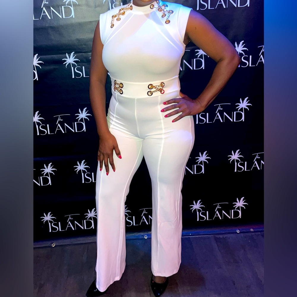 White jumpsuit